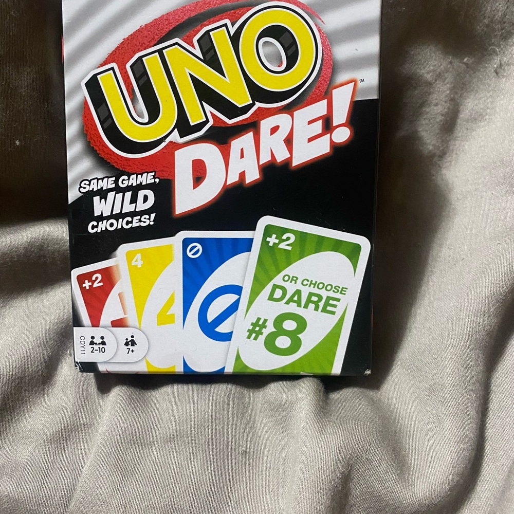Mattel UNO‎ Dare Card Game - Bold Red, Vibrant Yellow, Cool Blue, Fresh Green
